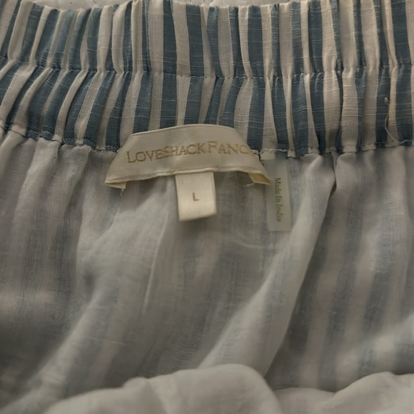 EUC-LoveShackFancy skirt with pockets Blue A-Line - Picture 4 of 7